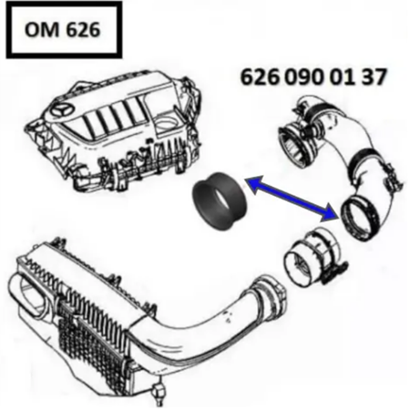 W205 hava akışmetre ara boru 6260900137